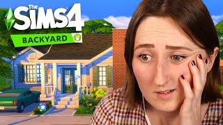 building an entire sims house using *only* the backyard stuff pack