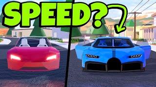 Roadster VS Chiron in Roblox Jailbreak