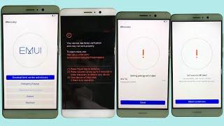 Huawei stuck eRecovery Wipe datafactory reset not show. Your device has failed verifiction