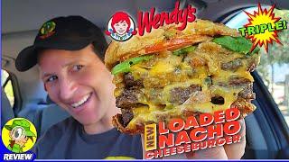 Wendys® LOADED NACHO TRIPLE CHEESEBURGER Review  HERES The Beef  Peep THIS Out ️‍️