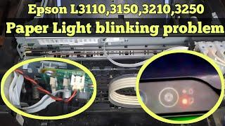 Epson L3110315032103250 paper light blinking problem fix  #paperjam