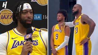 Anthony Davis on LeBron and Bronny Playing on the Same Team FULL Interview  2024 NBA Media Day