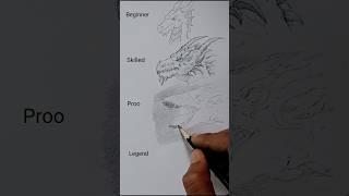 Draw a realistic Angry Dragon#art #drawing #shorts #viral