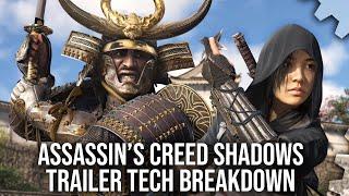 Assassins Creed Shadows Gameplay Trailer Breakdown RT 30FPS Virtualised Geometry + More