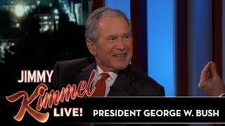 Jimmy Kimmels FULL INTERVIEW with President George W. Bush