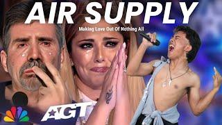 GOLDEN BUZZER  Simon Cowell cried when he heard the song Air Supply with an extraordinary voice