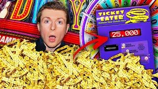 I Won 25000 Tickets at the BIGGEST Arcade