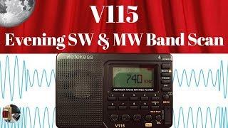 Retekess V115 Portable Radio  Evening Shortwave & MW Band Scans