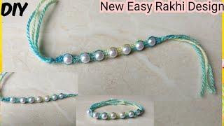 Rakhi Making Ideas  Crochet Rakhi Design \ simple & Easy Rakhi design ideas pearls Rakhi design