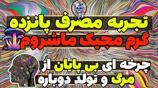 تجربه مصرف پانزده گرم مجیک ماشروم  چرخه ای بی انتها از مرگ و تولد دوباره ️