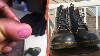 How to Break in DOC MARTEN BOOTS according to Dr. MARTEN Dr. MARTENS 1460 REVIEW