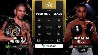 Alex Poatan Pereira x Jamahal Hill  LUTA COMPLETA  UFC 307