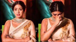 Sridevi Crying In Her Last Interview  Emotional Speech