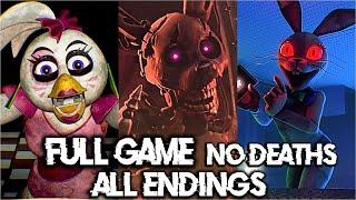 FNAF SECURITY BREACH FULL GAME - NO DEATHS - ALL 6 ENDINGS Good Bad Worst Secret true