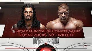WWE 2K16 - PC Gameplay Roman Reigns vs Triple H - Wrestlemania   HD 