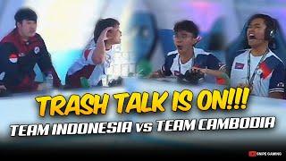 HEATED MATCH UP BETWEEN INDONESIA and CAMBODIA for the upper bracket. . . 