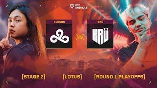 Cloud9 vs KRÜ Visa - VCT Americas Stage 2 - Round 1 Playoffs - Map 2