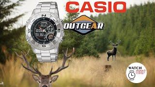 Casio OUTGEAR AMW-705D-1AVDF hunting timer module 4735 UNBOXING