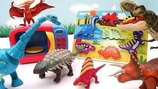 Lost Dinosaurs Dinosaur Wooden Puzzle In Jurassic Park. T-Rex Triceratops Pteranodon Toys
