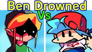 Friday Night Funkin VS Ben Drowned Week + Cutscenes FNF ModHard Creepypasta Horror EXE Drownin