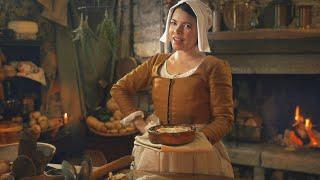 The Cook and the Kitchen Hand 1663  ASMR Roleplay wood-fire cooking a bit of personal attention