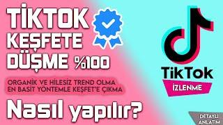 GARANTİLİ TİKTOK KEŞFETE DÜŞME Taktiği 2023  Tiktok izlenme & tiktok takipçi keşfet hilesi