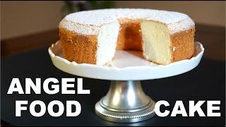 Angel Food Cake - Light airy and fluffy sponge cakebeautiful texture  #spongecake