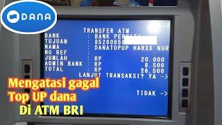 CARA MENGATASI GAGAL TOP UP DANA DI ATM BRI  top UP dana di atm bri