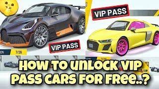 How to unlock vip pass cars for free??Extreme car driving simulator