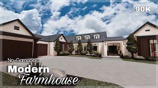 BLOXBURG  Modern Farmhouse  No-Gamepass  House Speedbuild