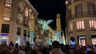 Christmas lights show in Malaga