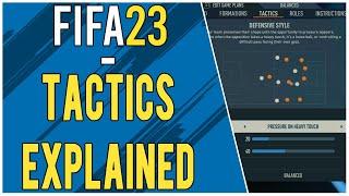 All Custom Tactics Instructions Explained in FIFA 23