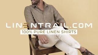 100% Pure Linen Shirts for Men  LinenTrail.com