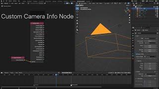 Blender 4.2 Camera Info Node Custom Build