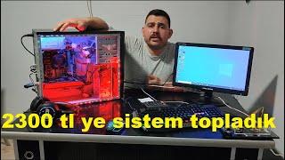 ESKİ BİLGİSAYARIMIZI YÜKSELTİP OYUN BİLGİSAYARI YAPTIK 2300 TL YE YENİ SİSTEMİMİZ