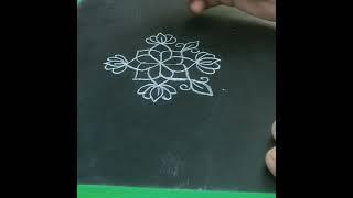 simple & small rangoli design#muggulu#plz subscribe my channel  support me