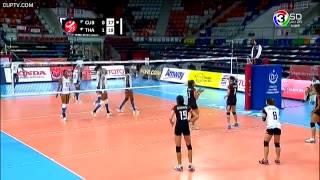 วอลเลย์บอล U23 ชิงแชมป์โลก 2015 15 สิงหาคม 2558 Cuba คิวบา vs Thailand ไทย CupTV