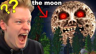 Fooling my Friend with the LUNAR MOON Mod on Minecraft...