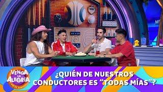 ¿Quién de nuestros conductores es mujeriego?  Programa 01 septiembre PARTE 1  Venga la Alegría