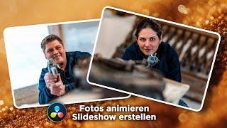 Fotos animieren - Slideshow erstellen  DaVinciResolve 18.6 Tutorial