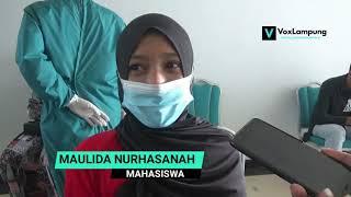 MAHASISWA BARU UIN LAMPUNG ANTUSIAS IKUTI VAKSINASI