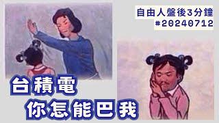 台積電震盪刷洗，指數也巴來巴去｜盤後三分鐘#20240712