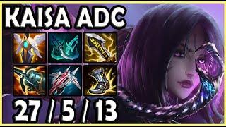 Kaisa vs Jhin 59% WIN RATE & QUADRA KILL ADC - Korea Master Patch 12.20 