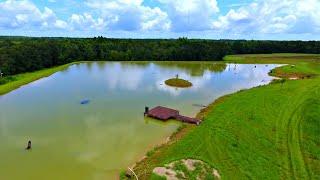 Building a 5 Acre Pond Adding Cypress Trees and Structure