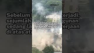 Gedung Bappelitbang Balai Kota Bandung terbakar