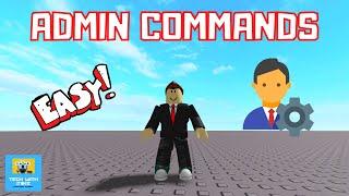 How to Make Admin Commands - Roblox Studio Tutorial