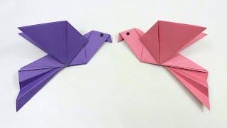 How To Make a Paper Bird Easy - Origami Bird instructions