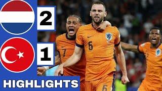 🟠Netherlands vs Türkiye 2-1 Extended HIGHLIGHTS  EURO 2024 Quarter-Final