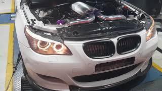 E60 M5 twin turbo dyno run in KSA