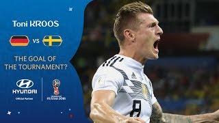Toni KROOS free-kick vs Sweden  2018 FIFA World Cup  Hyundai Goal of the Tournament Nominee